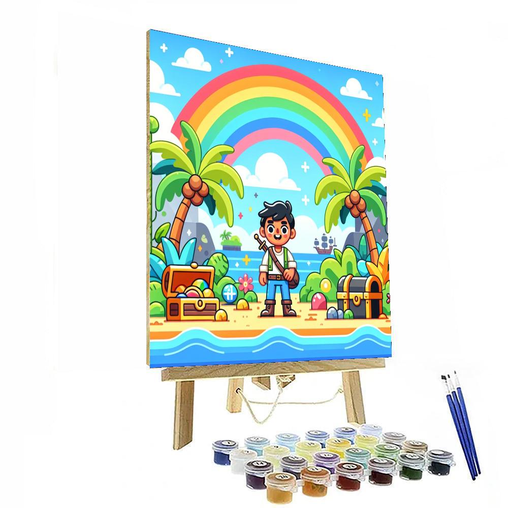 Rainbow Island Discovery DIY Paint By Numbers