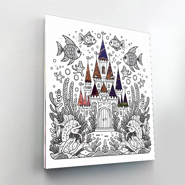 Undersea Castle Mystery Number Painting