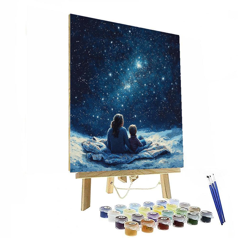 Under The Stars With Mom Number Painting