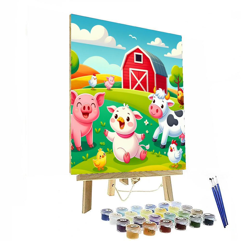 Jolly Farm Friends Paint By Numbers