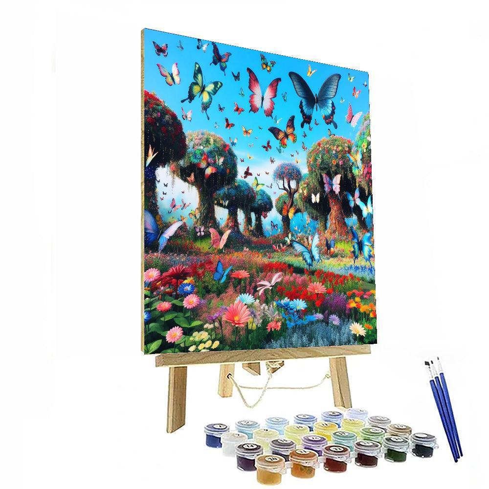 Fantasy Butterfly Garden Paint By Numbers Kits