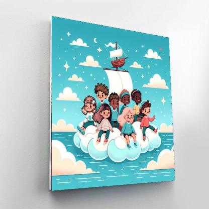 Sailing On Cloud Seas Paint By Numbers Kits
