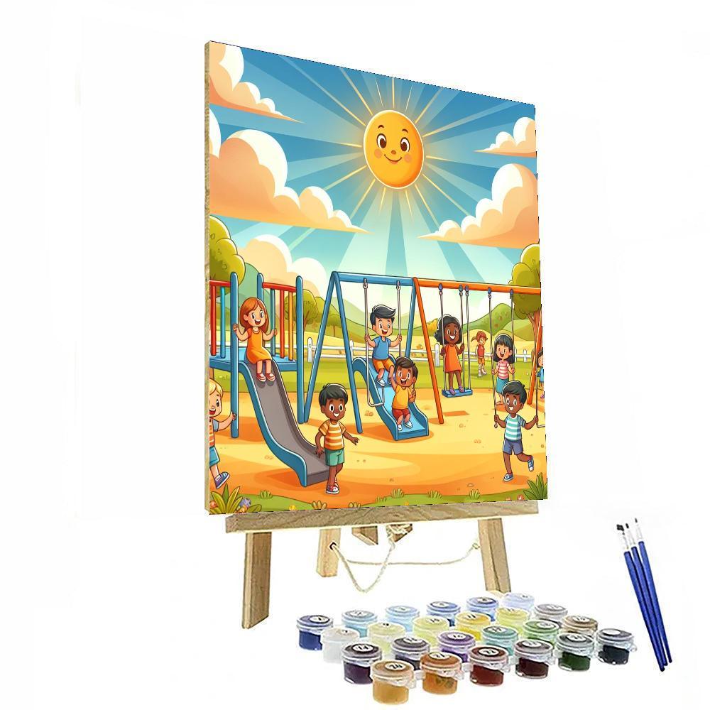 Sunny Playground Paint By Color