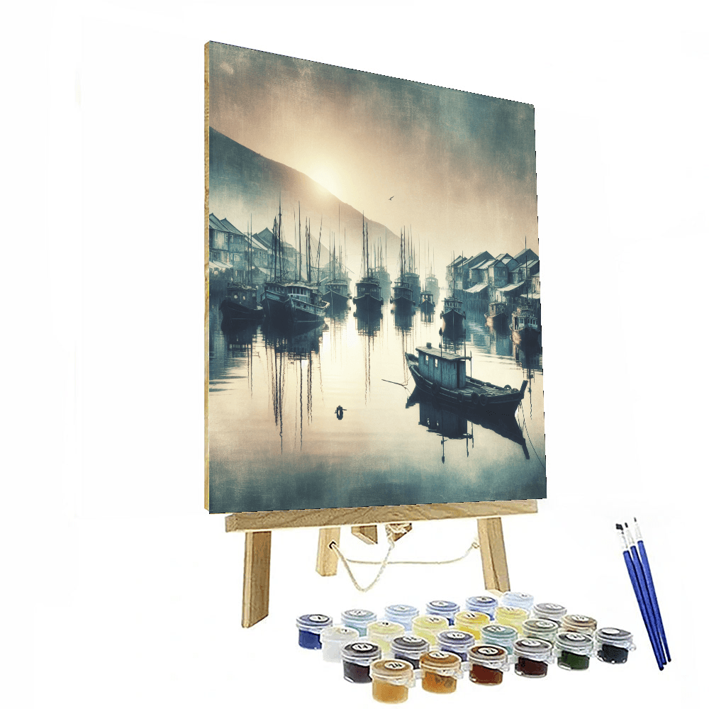 Harbor Reflections Paint By Numbers Art