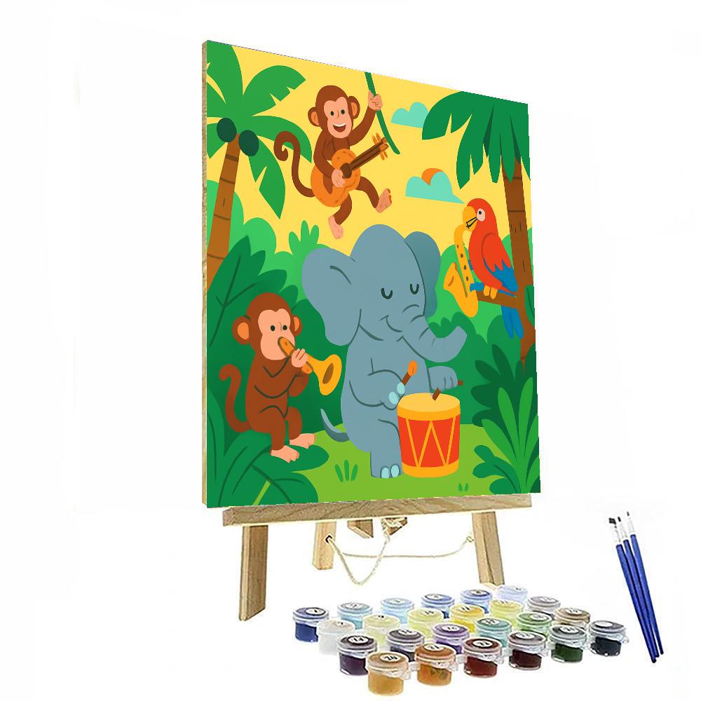 Wild Jungle Music Festival Paint By Number