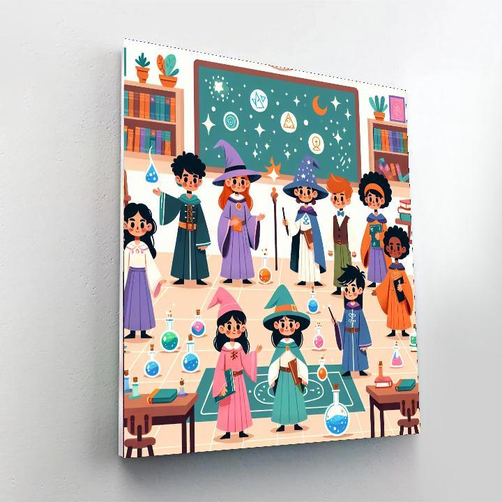 Wizard's School Adventure Paint By Numbers Art