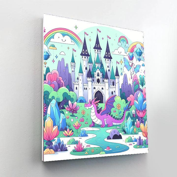 Dreamland Castle Adventure Painting Number Kit