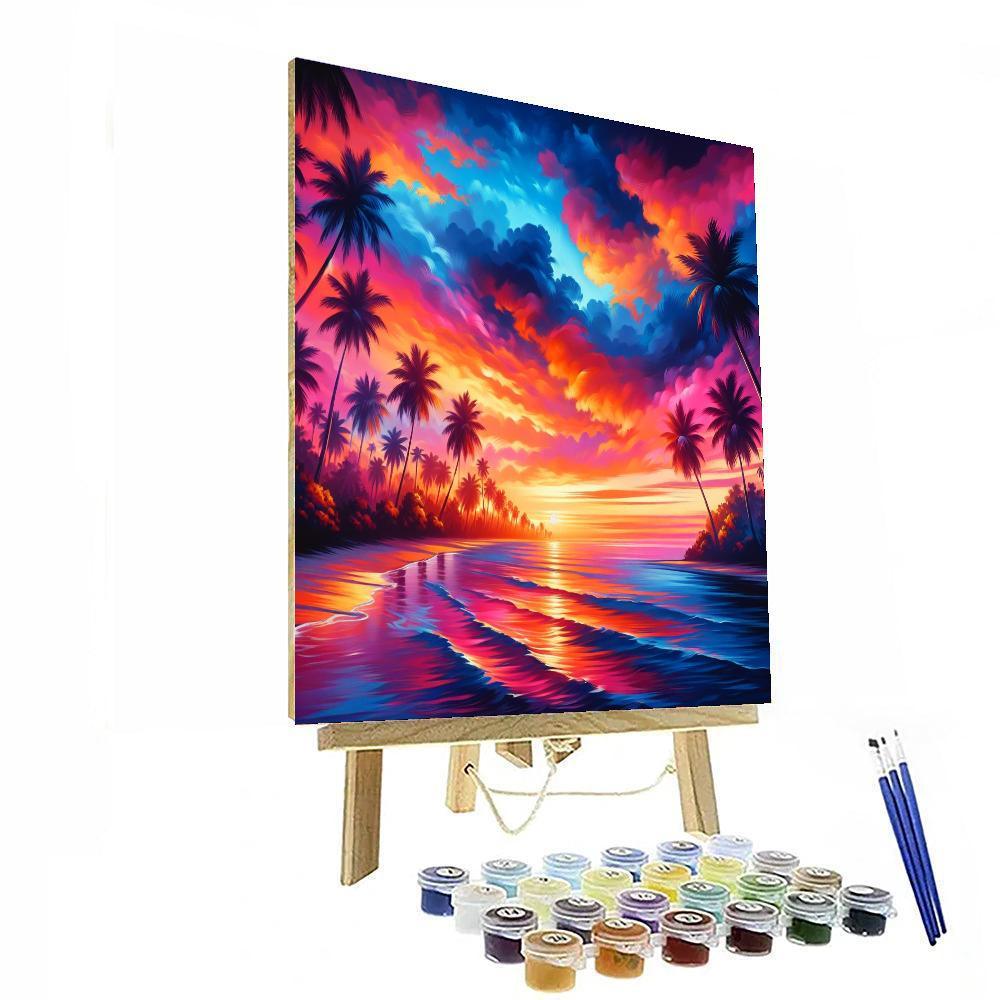 Tropical Sunset Dream - DIY Painting By Numbers Kit – Artistry Rack