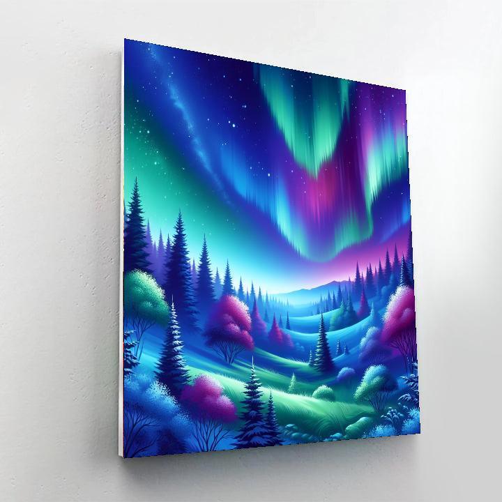 Northern Lights Splendor DIY Paint By Numbers
