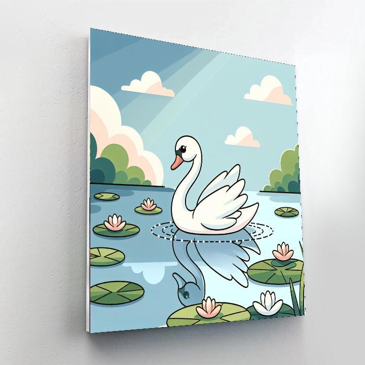 Swan Lake Dream Painting By Numbers Kit