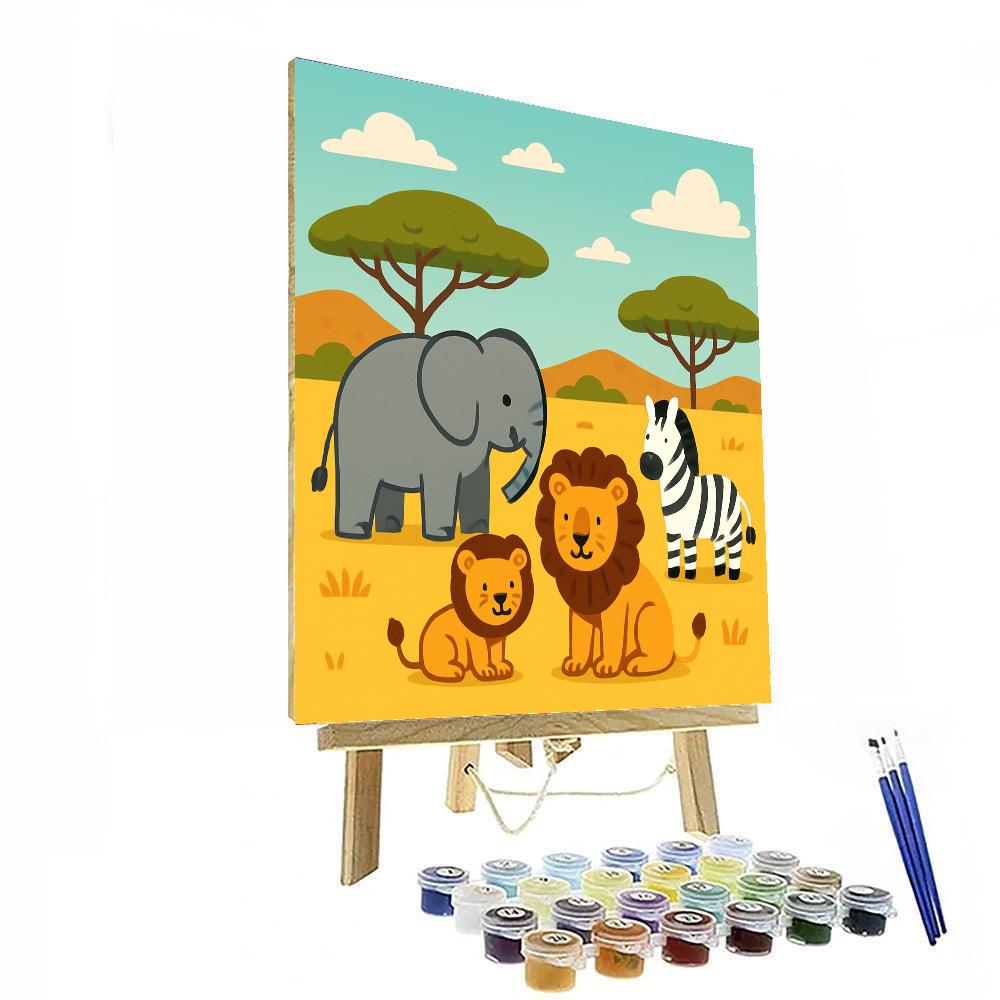 African Safari Journey DIY Paint By Numbers