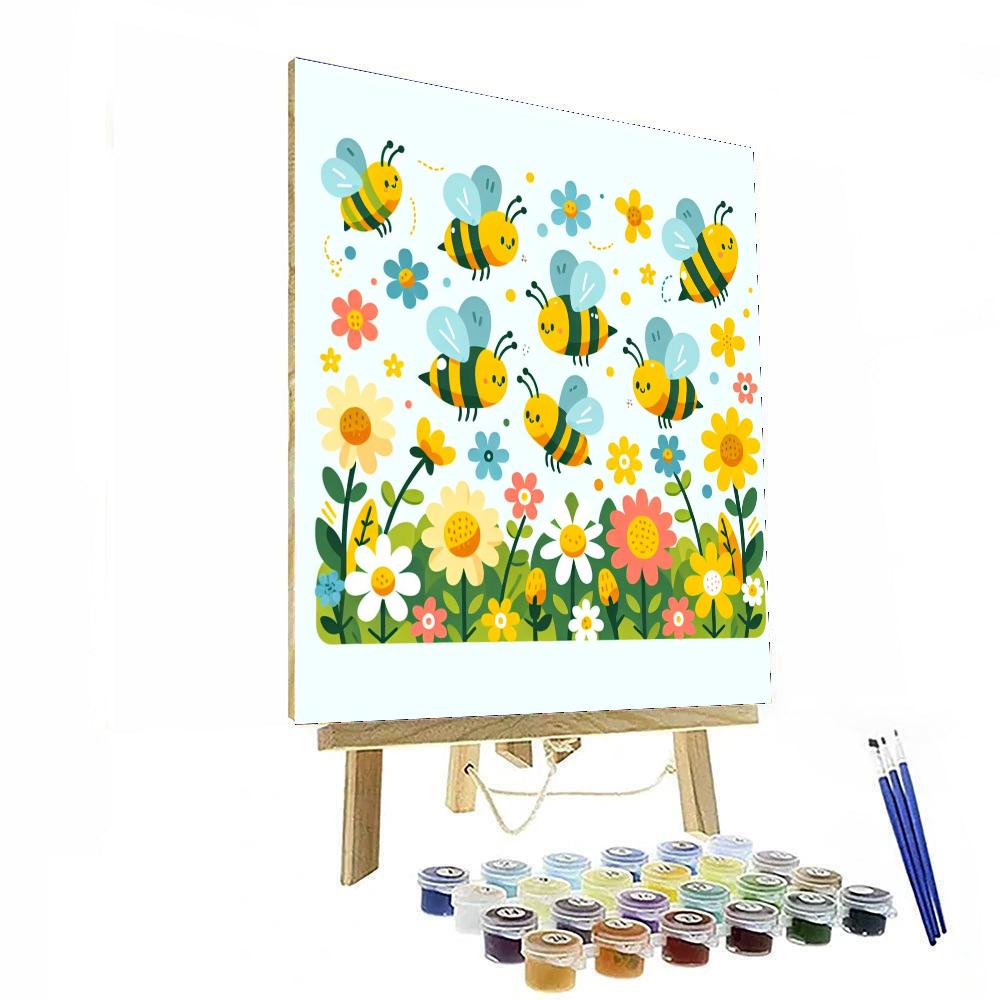 Brilliant Bee Bonanza Number Painting