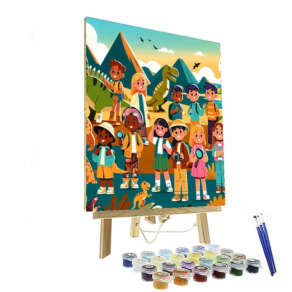 Dino Discovery Journey Paint By Numbers