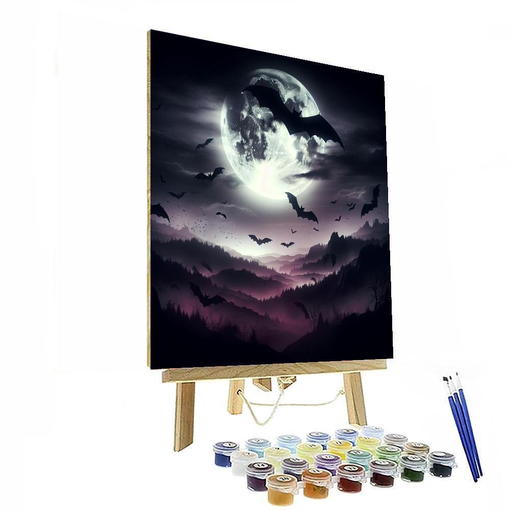 Halloween Nightscape Paint By Numbers