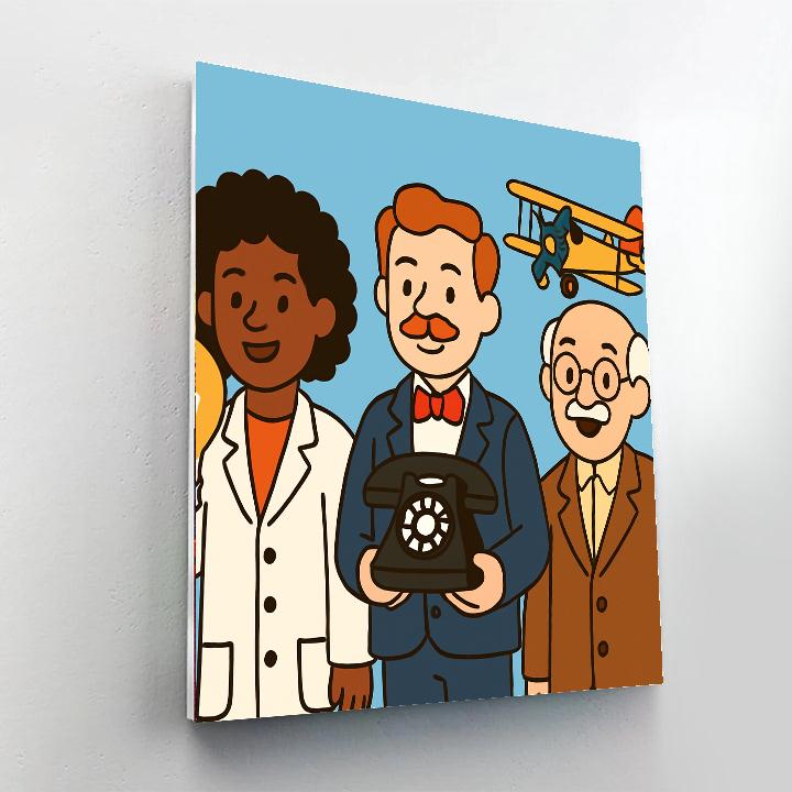 Famous Inventors Paint By Numbers Art