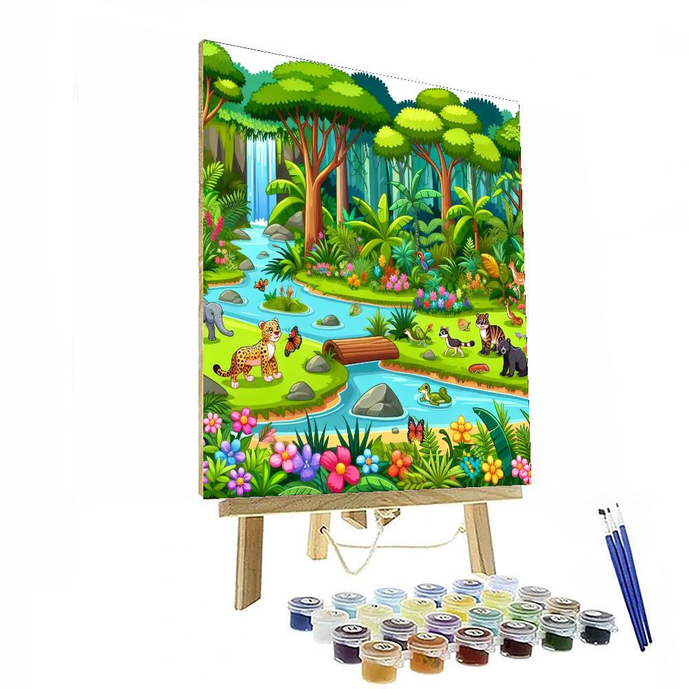 Rainforest Sanctuary Paint By Number