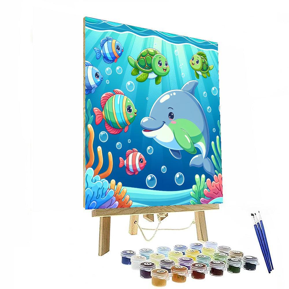 Friendly Underwater Friends Numbered Painting Kits
