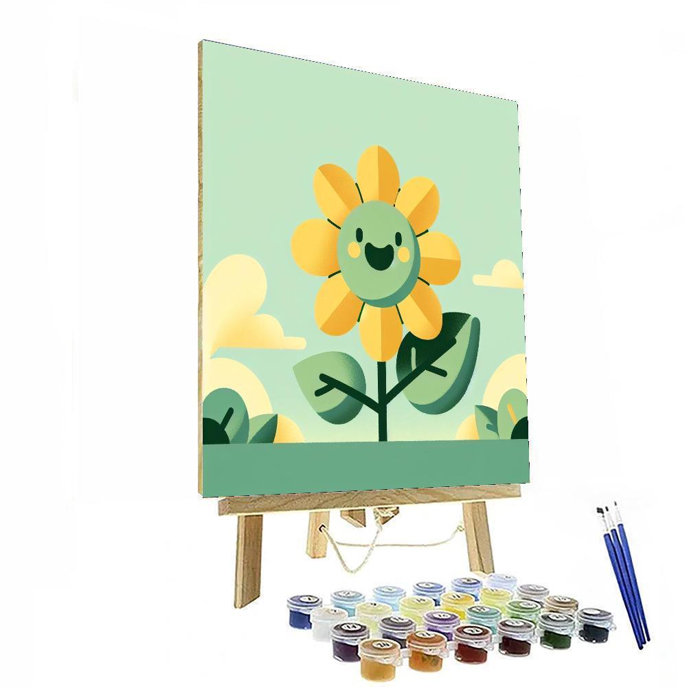 Sunny Sunflower Bloom Paint By Color