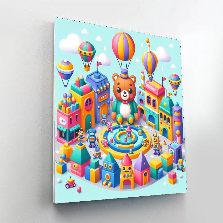 Magical Toy Town Paint By Numbers Kits