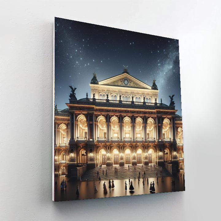Grand Opera House Night Paint By Numbers Kits