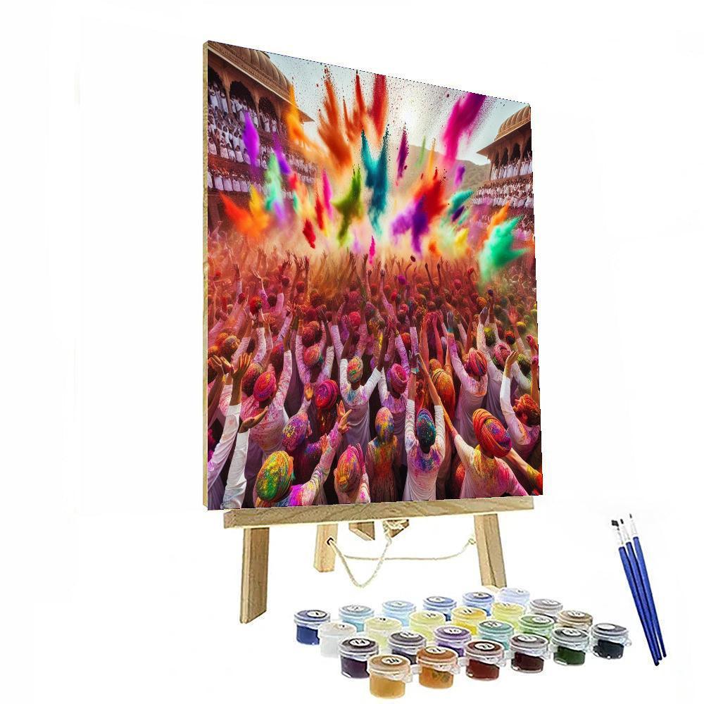 The Holi Festival Of Colors Painting By Numbers Kit