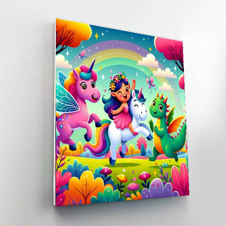 Curious Fairy Tale Creatures Numbered Painting Kits
