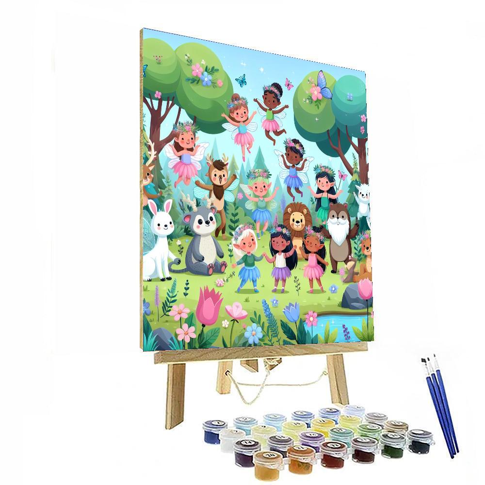 Enchanted Woodland Celebration Number Painting