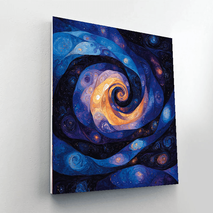 Salvador Dali Inspired Abstract Cosmic Odyssey  Painting By Numbers Kit
