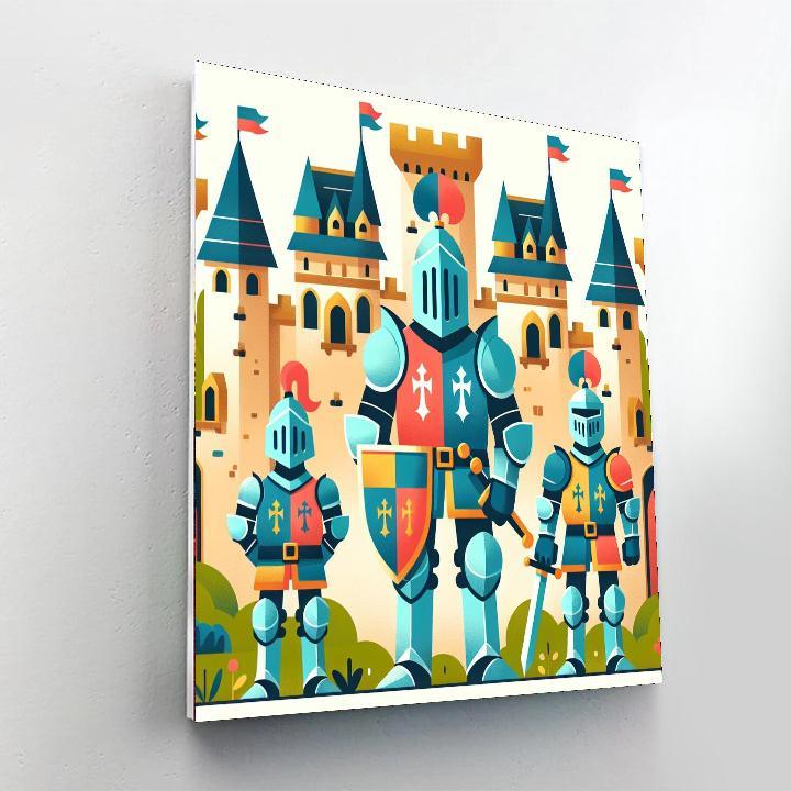 Knights And Castles Paint By Numbers