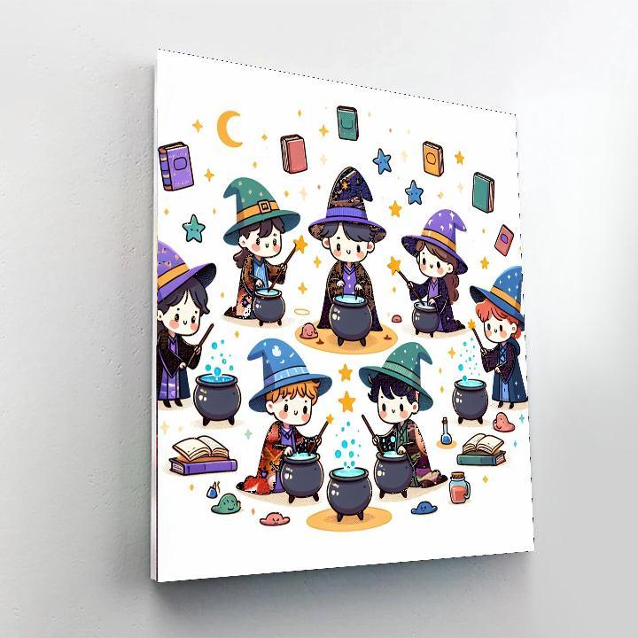 Magical Wizarding Academy Numbered Painting Kits
