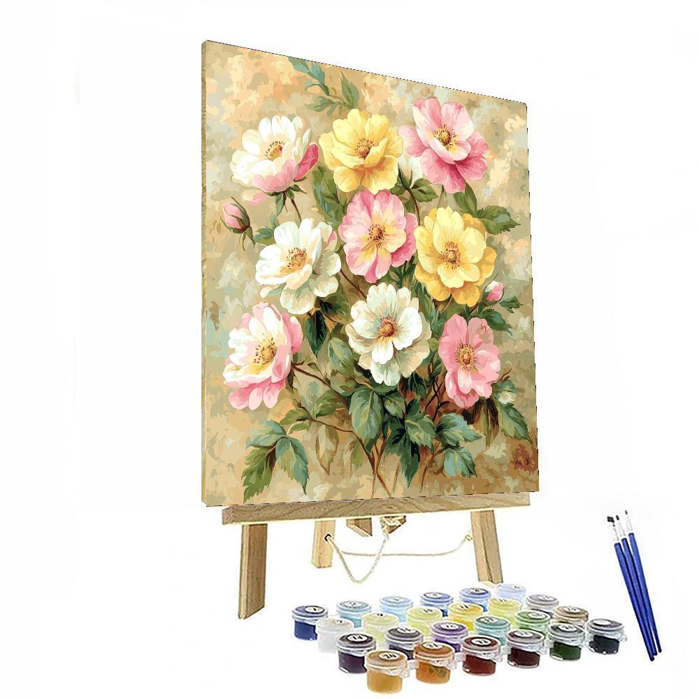 Leonardo Da Vinci Inspired Serene Flora  Paint By Numbers