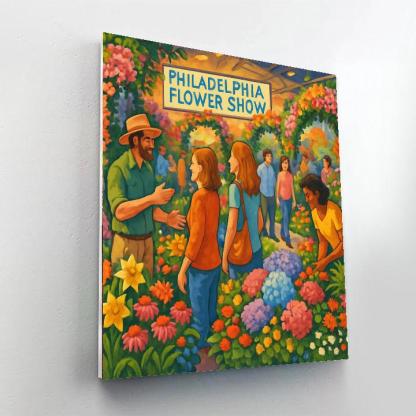 Philadelphia Flower Show DIY Paint By Numbers