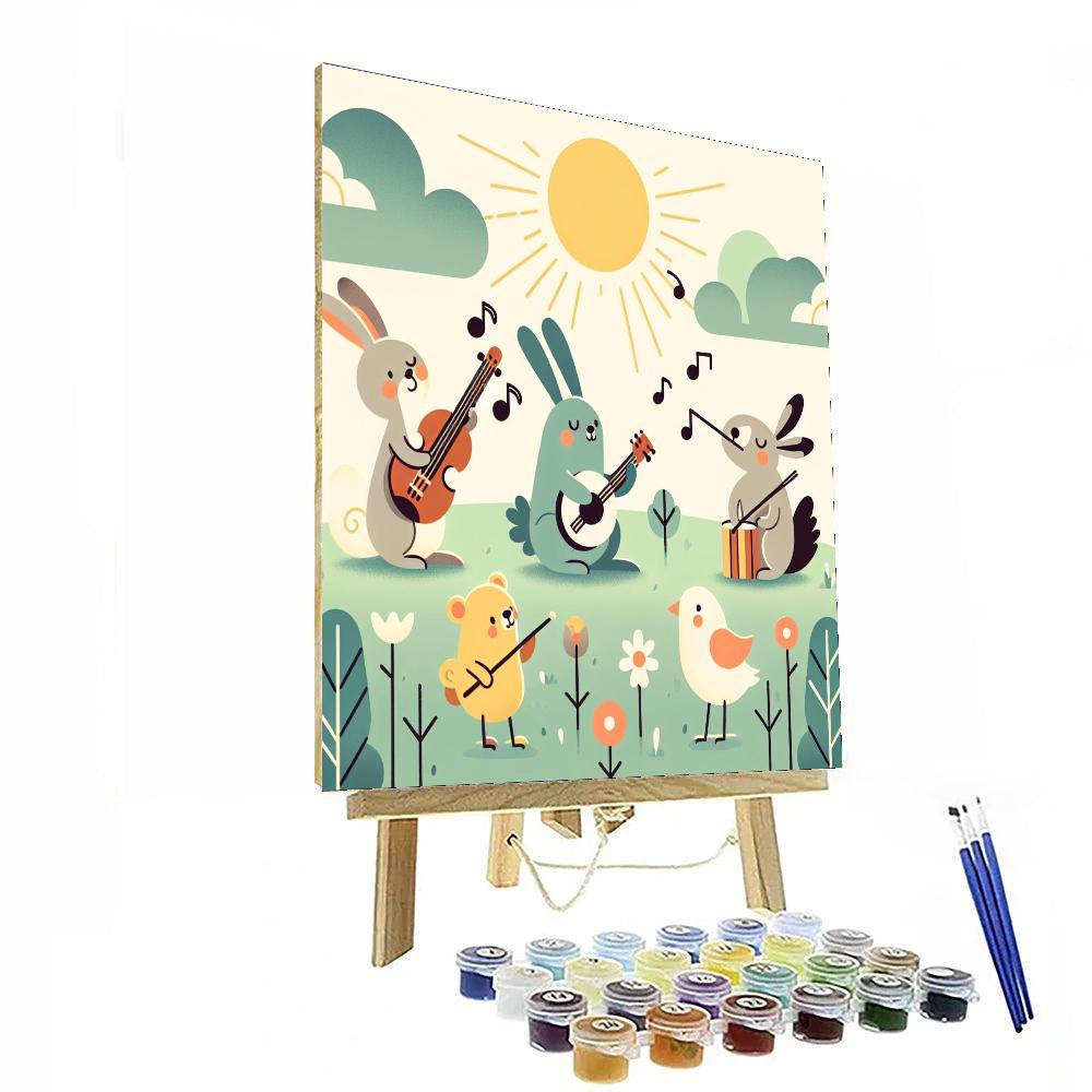 Musical Meadow Melodies Paint By Color
