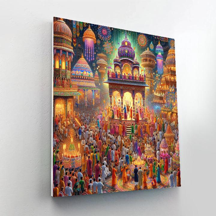 Kolkata Durga Puja - Kolkata Numbered Painting Kits