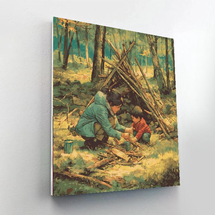 Forest Fort Friends Paint By Color