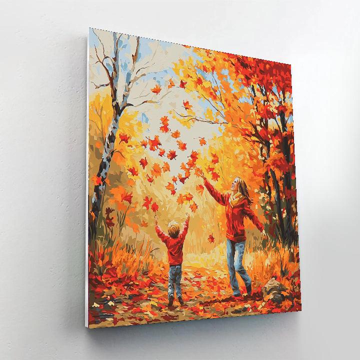 Laughter Among The Leaves Paint By Number