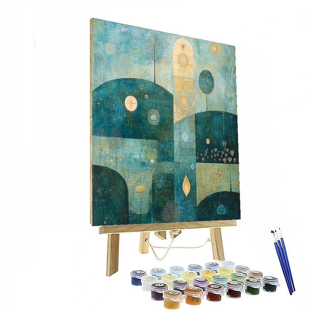 Paul Klee Inspired Mystical Elements  Numbered Painting Kits