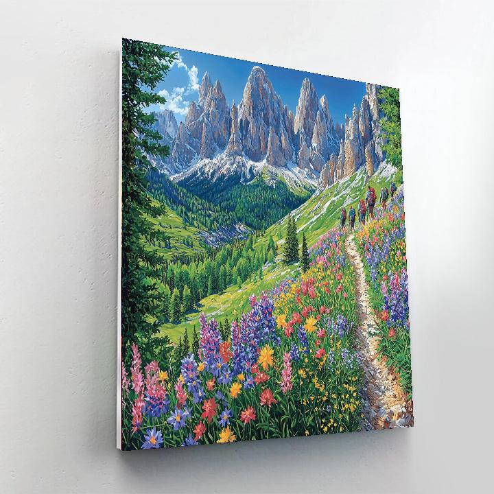 Hiking The Dolomites Numbered Painting Kits