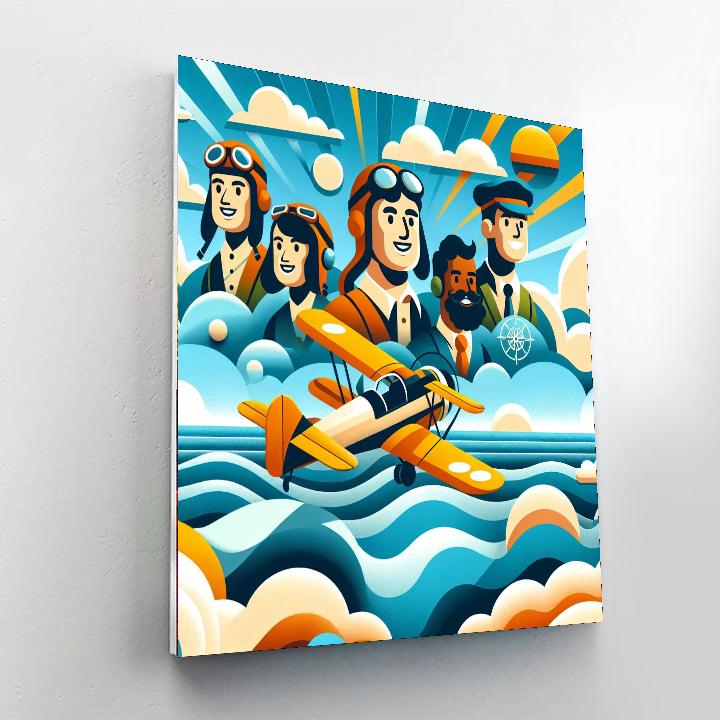 Aqua Aviator Adventures Numbered Painting Kits