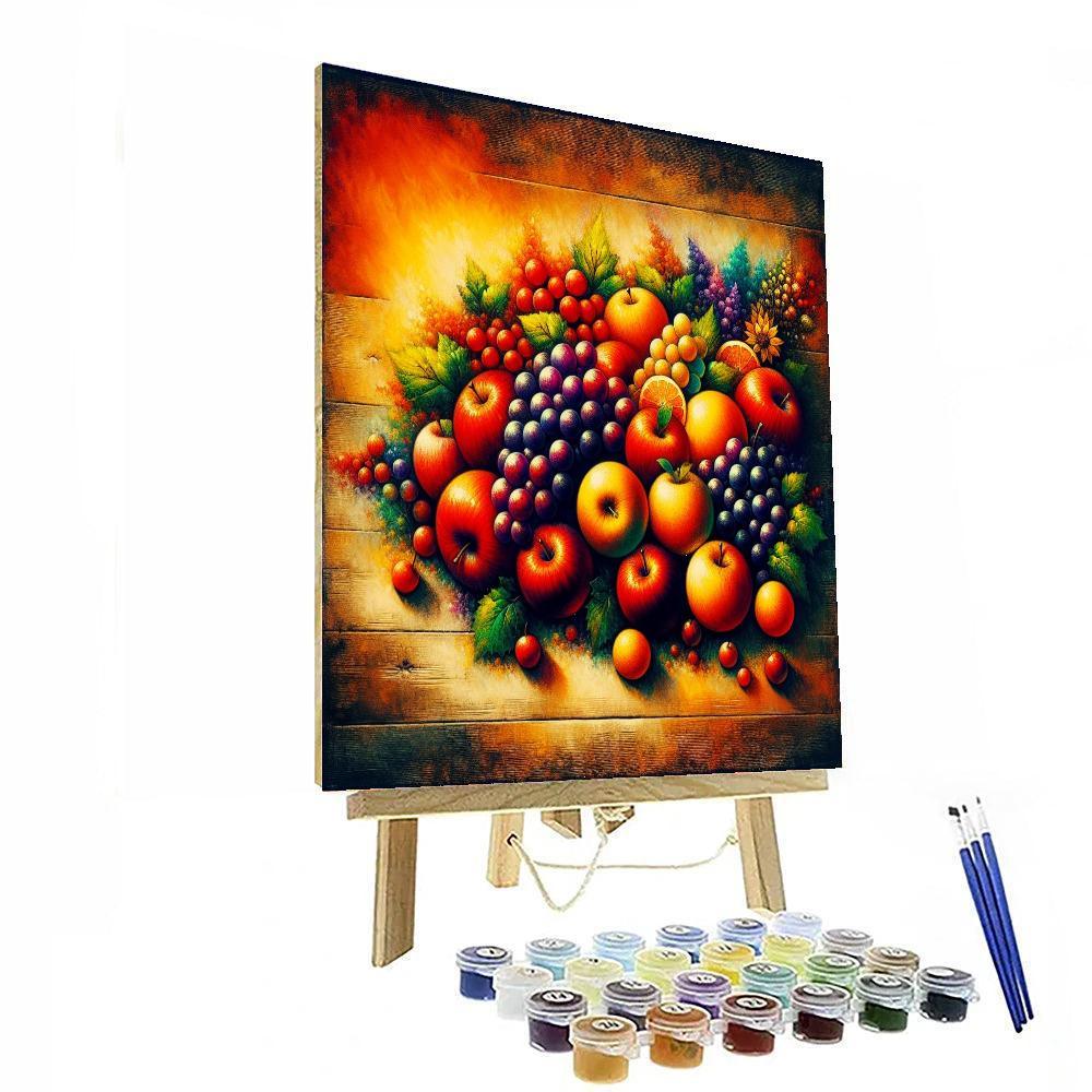 Vibrant Fruit Harvest Numbered Painting Kits