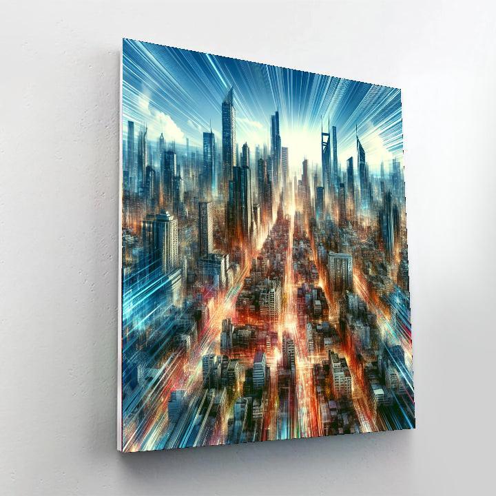 Busy Metropolis Numbered Painting Kits