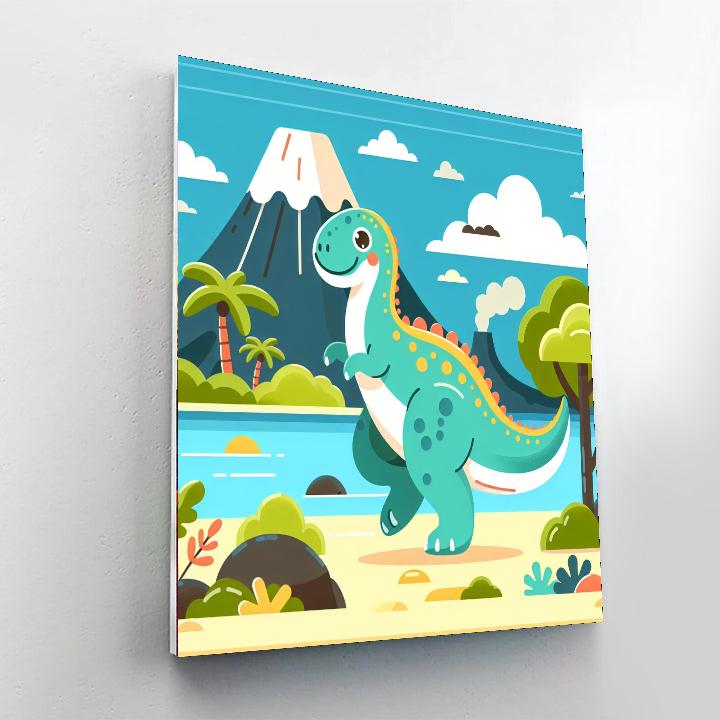 Dinosaur Island Exploration Paint By Numbers Kits
