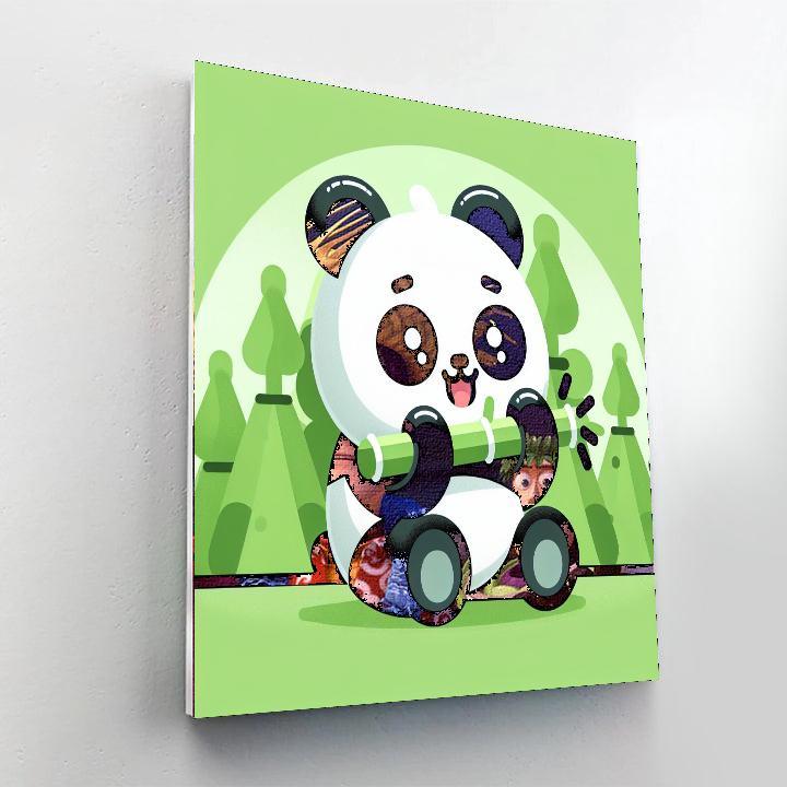 Cheery Panda DIY Paint By Numbers