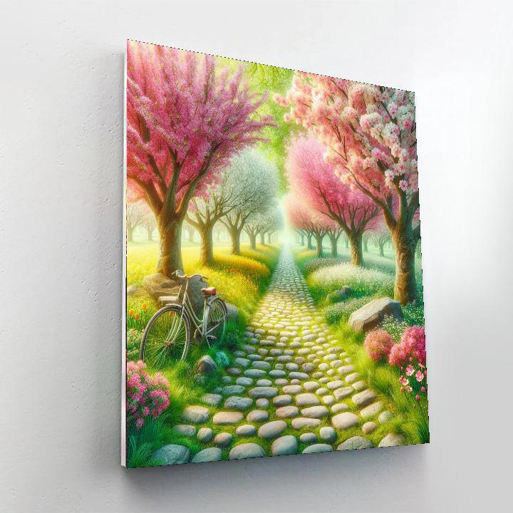 Springtime Joyride Number Painting