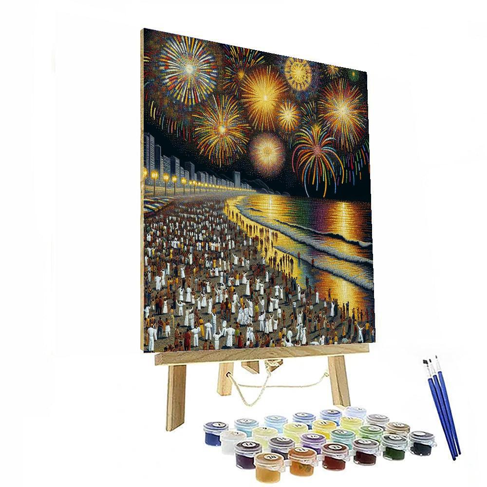 Rio De Janeiro New Year’s Eve Celebration - Brazil Number Painting