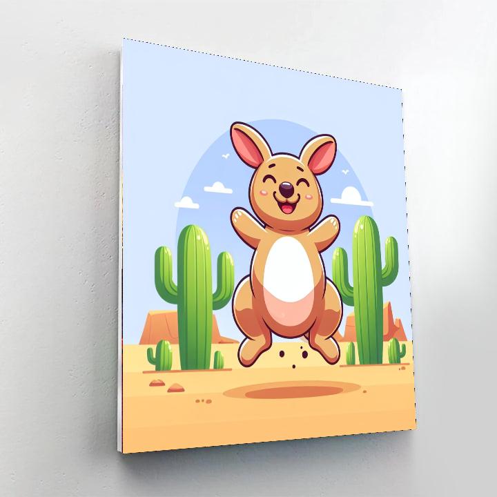 Exploring Kangaroo Paint By Numbers Art