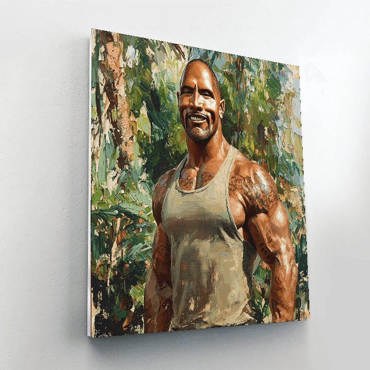 Dwayne Johnson: Scaling New Heights As The Rock Paint By Numbers Kits