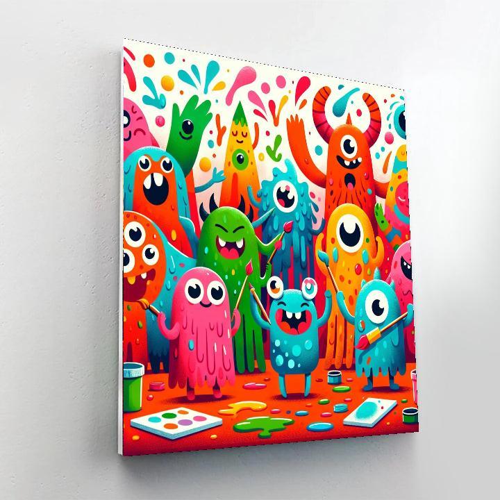 Little Artist Monsters Painting By Numbers Kit