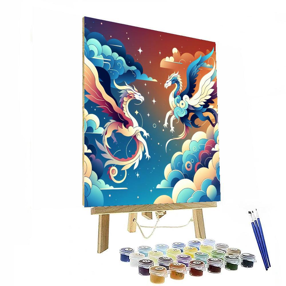 Dazzling Dragon Dreamland Paint By Numbers Art