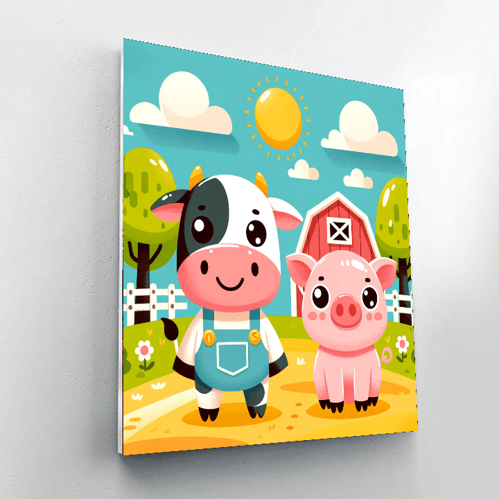 Farmland Friends DIY Paint By Numbers